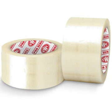 CWC Acrylic Carton Sealing Tape - 1.8 mil, 3" x 110 yds, Clear (Pack of 24 Rolls)